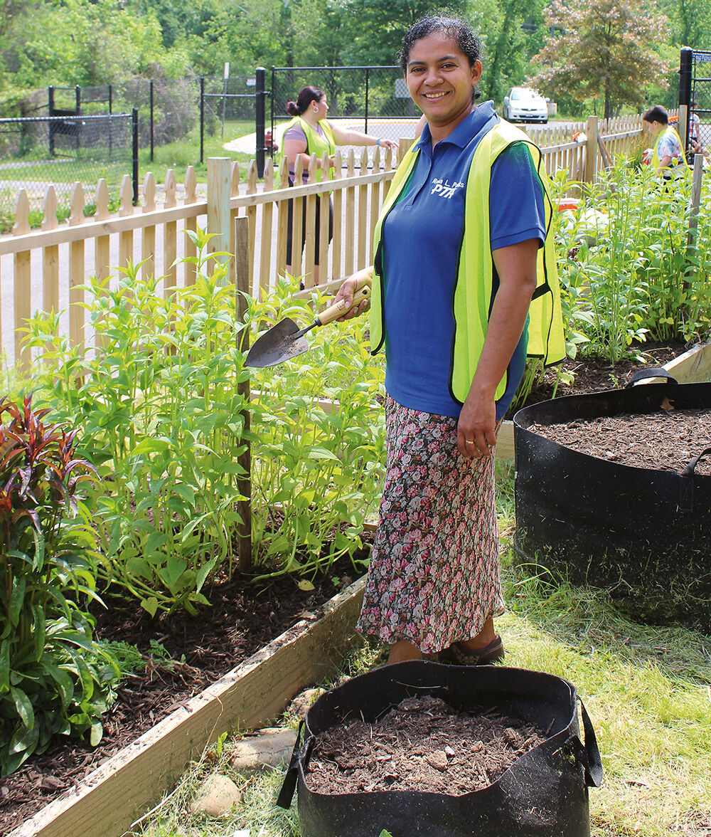 Community garden volunteer
